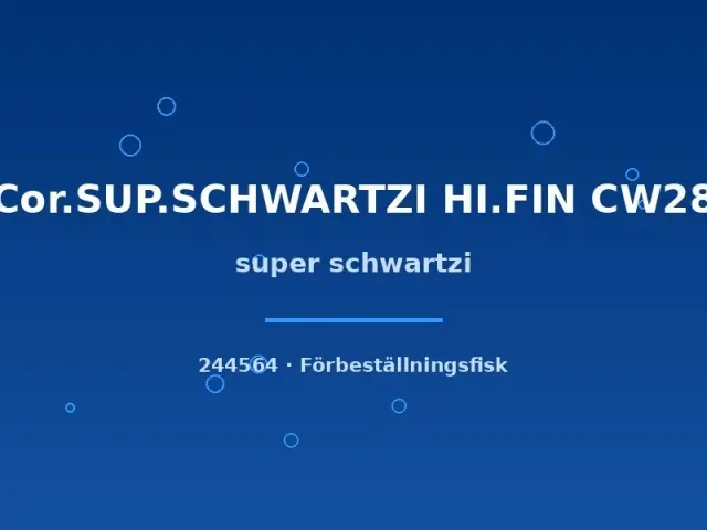 Näsets Ciklidhobby Super Schwartzi pansarmal CW28 lg–xlg högfena