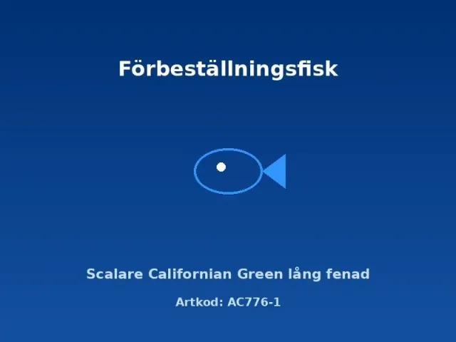 Näsets Ciklidhobby Scalare Californian Green skalar 3–3,5 cm