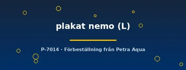Näsets Ciklidhobby Betta spl Plakat Nemo L kampfisk
