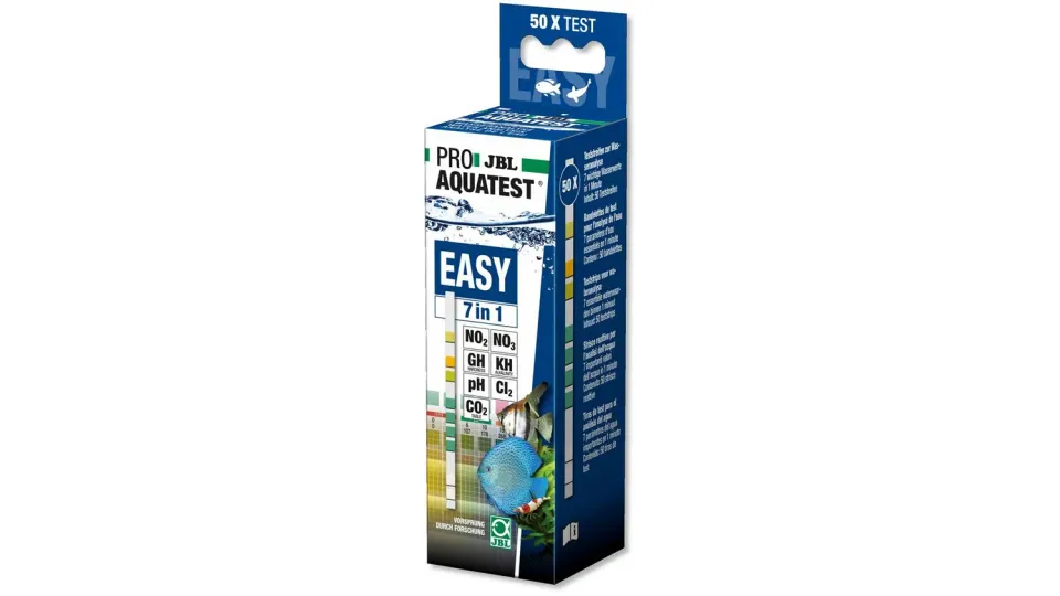 JBL ProAquaTest Easy 7in1 teststickor 50-pack klor pH