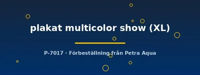 Betta Plakat Multicolor Show XL kampfiskhane förbeställning