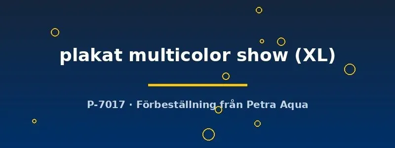 Betta Plakat Multicolor Show XL kampfiskhane förbeställning