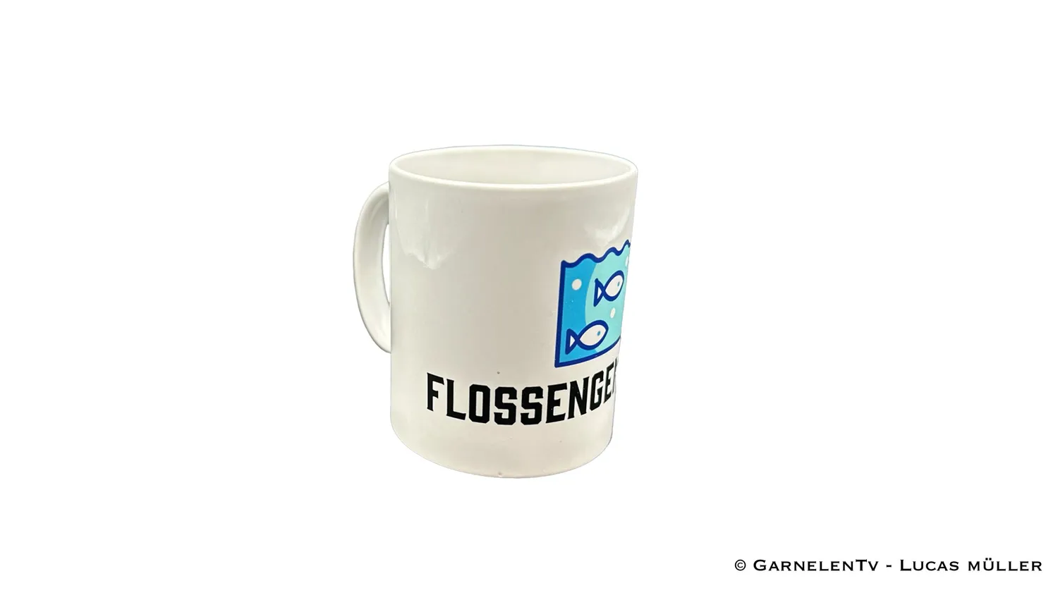 Garnelen TV Flossengenossen mugg 300 ml keramik