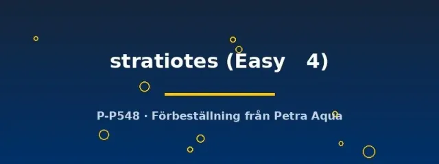 Näsets Ciklidhobby Pistia stratiotes Easy4 flytväxt