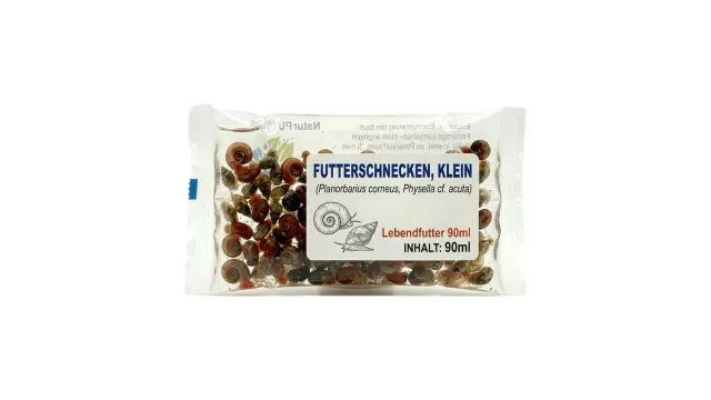 Garnelen TV futtersnäckor små levandefoder 90 ml proteinrika