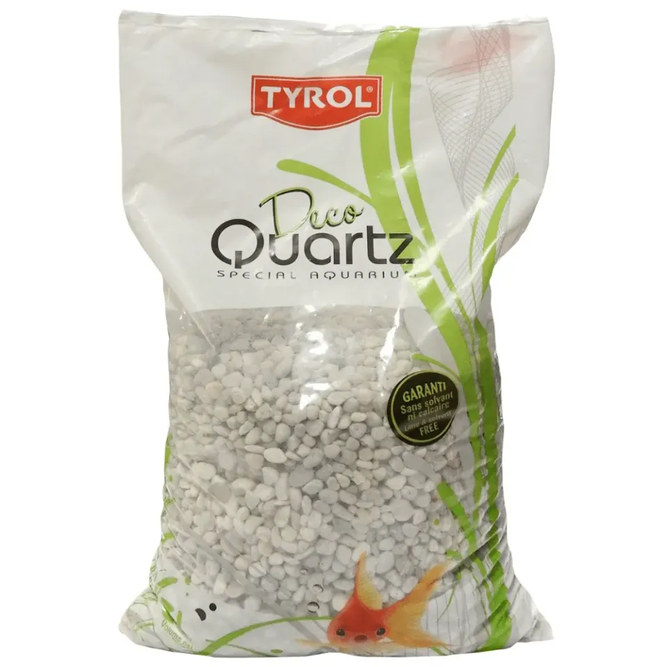 Näsets Deco Quartz N15 White akvariegrus 3 l 5–12 mm