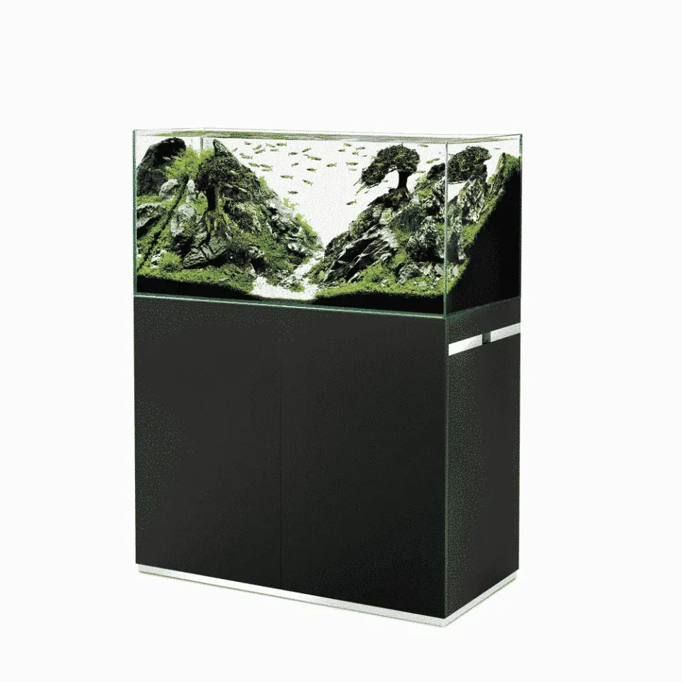 ScaperLine 100 svart akvarium med underskåp
