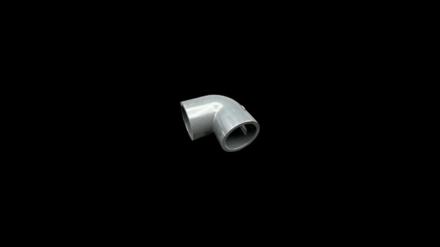 PVC-vinkel 90° 25 mm mörkgrå rörkoppling