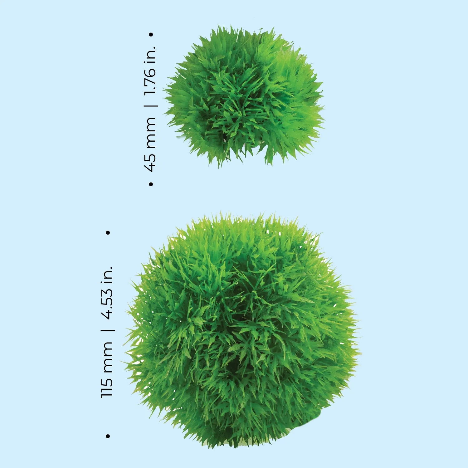 biOrb Aquatic Topiary Ball Set akvariedekoration grön 3-pack