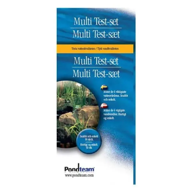 Pondteam Multitestset mätstickor 6-i-1 25-pack klarvatten