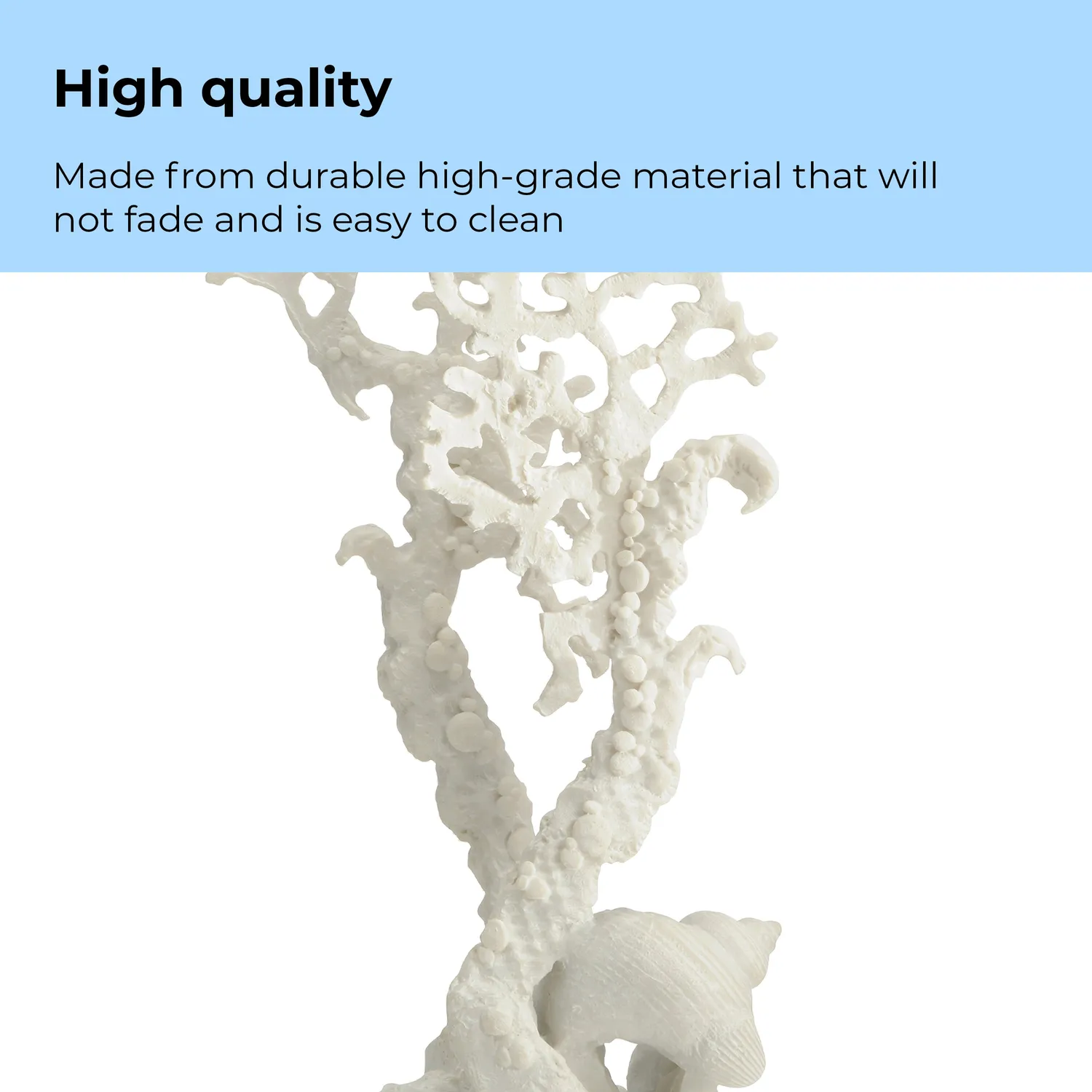 biOrb Fan Coral skulptur medium vit 290 mm korall