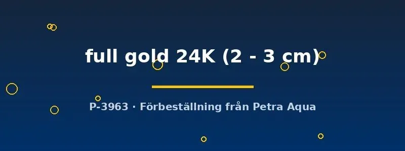 Näsets Ciklidhobby Full Gold 24K guppy par 2–3 cm guld