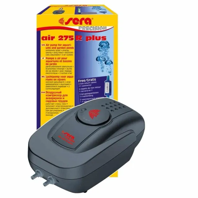 Sera Air 275 luftpump 275 l/h 2 utblås ställbar