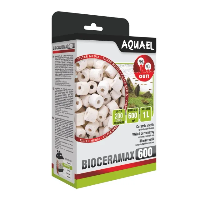 Aquael BioCeraMax Pro 600 filtermedia 1L keramiskt