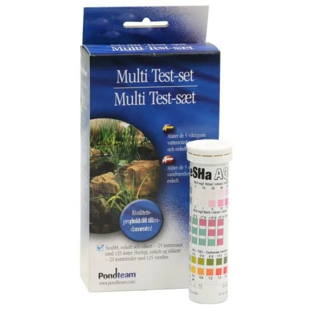 Pondteam Multitestset mätstickor 6-i-1 25-pack klarvatten