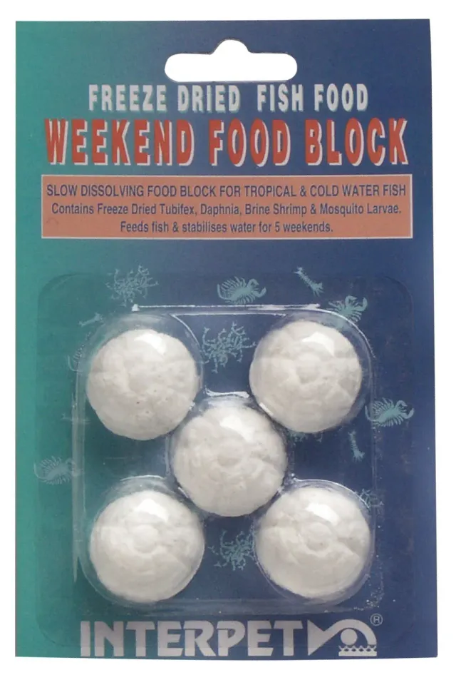 Interpet Food Block semesterfoder weekend upplösande