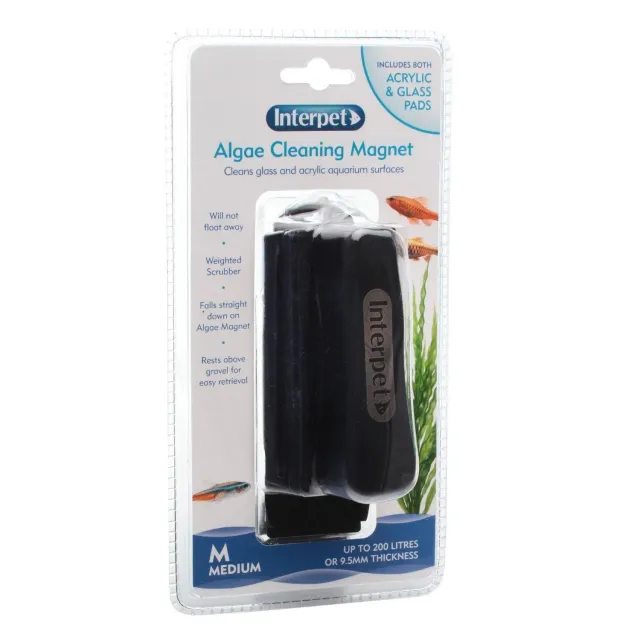 Interpet Medium algmagnet magnetrengöring medium glas