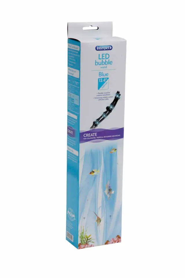 Interpet LED Bubble Wand syresten 34cm blå belysning