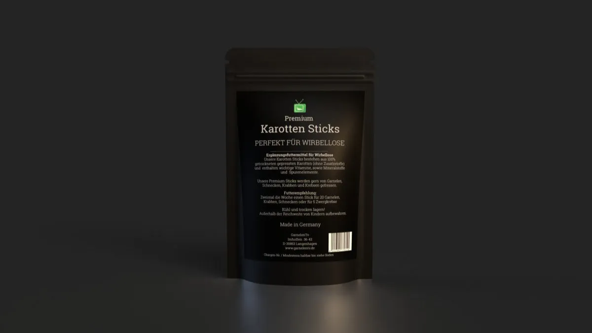 Garnelen TV Premium Karotten Sticks räkfoder 50 g morot