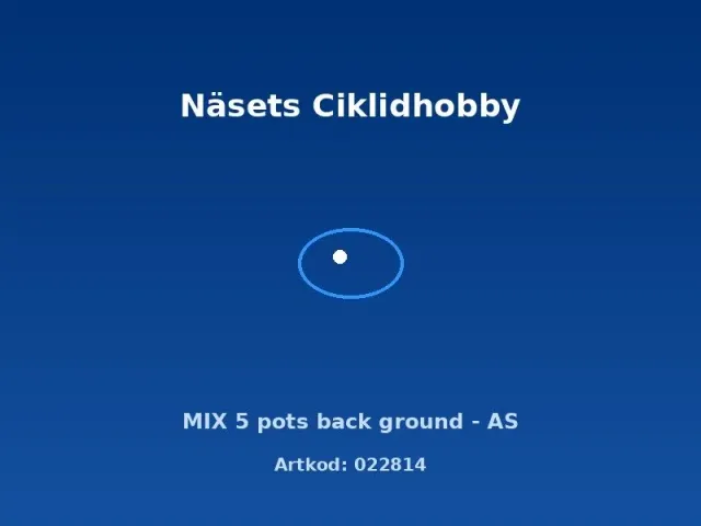 Näsets Ciklidhobby Mix bakgrund akvarie mad 5 krukor