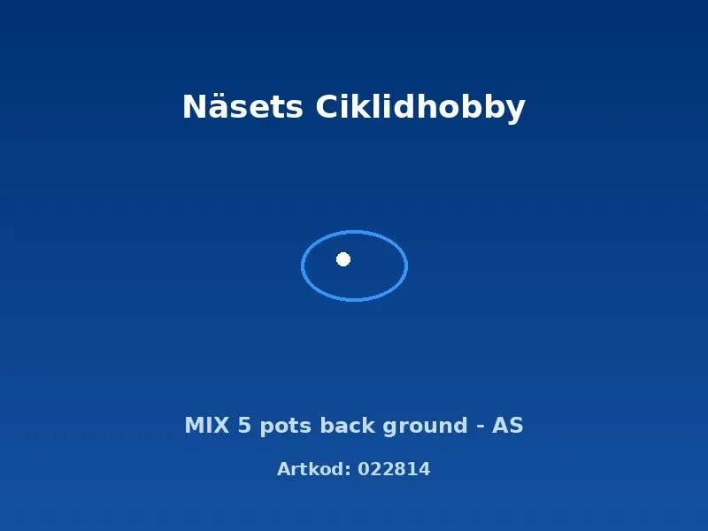 Näsets Ciklidhobby Mix bakgrund akvarie mad 5 krukor