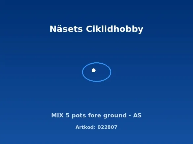 Näsets Ciklidhobby MIX 5 pots förgrundsväxter AS 5-pack
