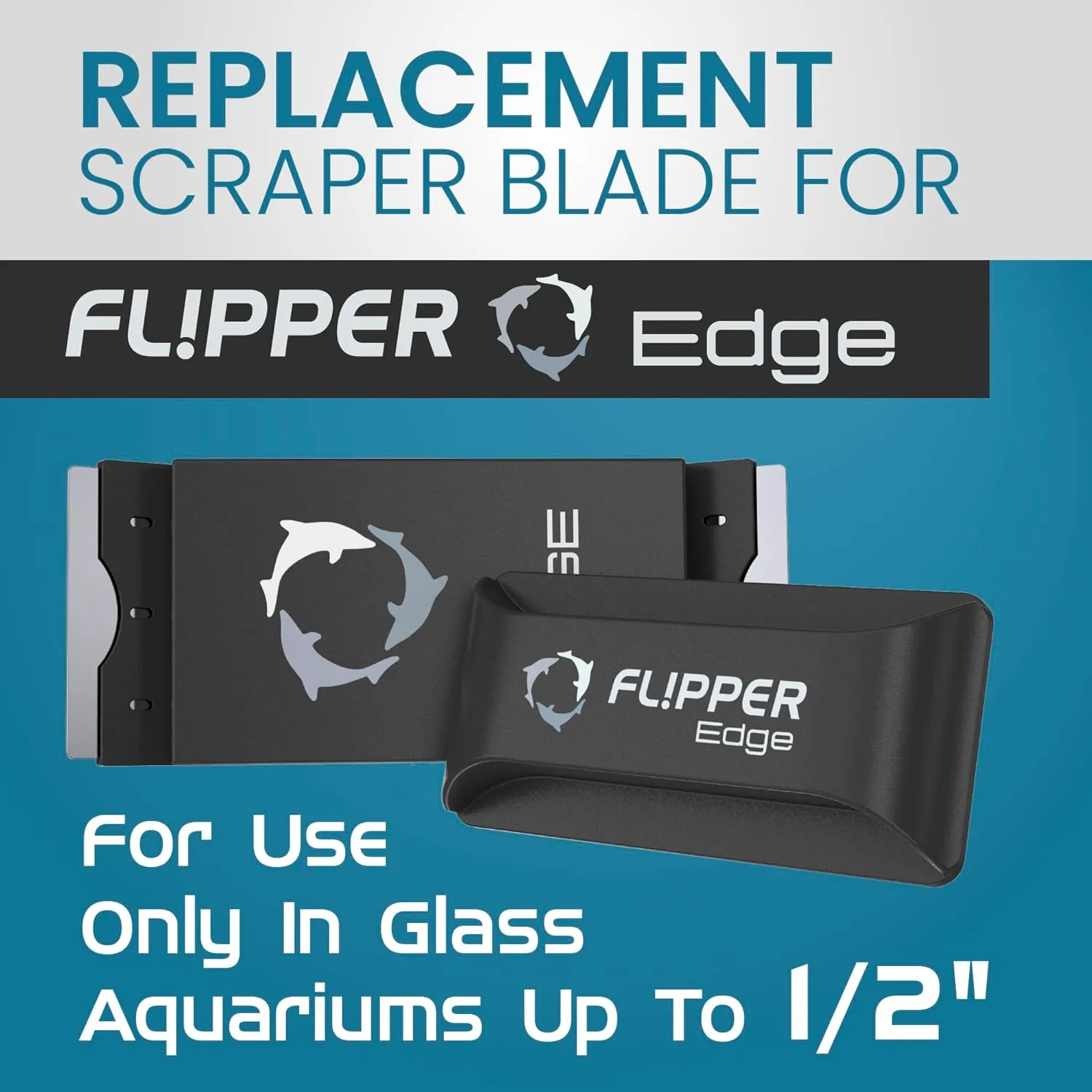 DeepSee Flipper Edge Standard reservblad rostfritt 4-pack