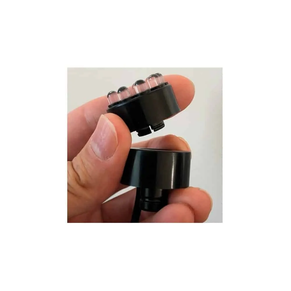 Näsets Ciklidhobby LED-ring 9 dioder vattensten vit 12V
