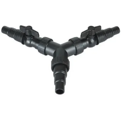 Näsets Ciklidhobby Universaladapter 3-vägs slangadapter med kran