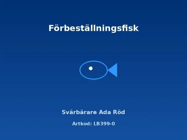 Näsets Ciklidhobby Svärbärare Ada Röd akvariefisk 3,5–4 cm
