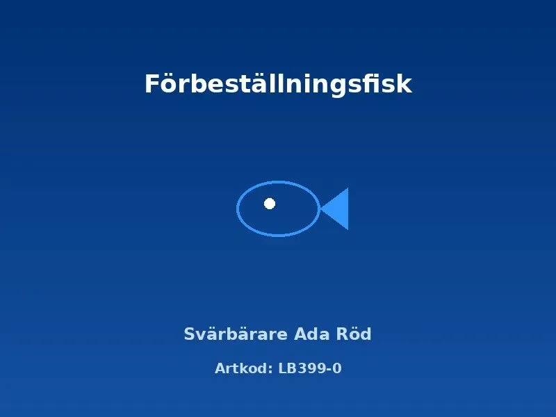Näsets Ciklidhobby Svärbärare Ada Röd akvariefisk 3,5–4 cm