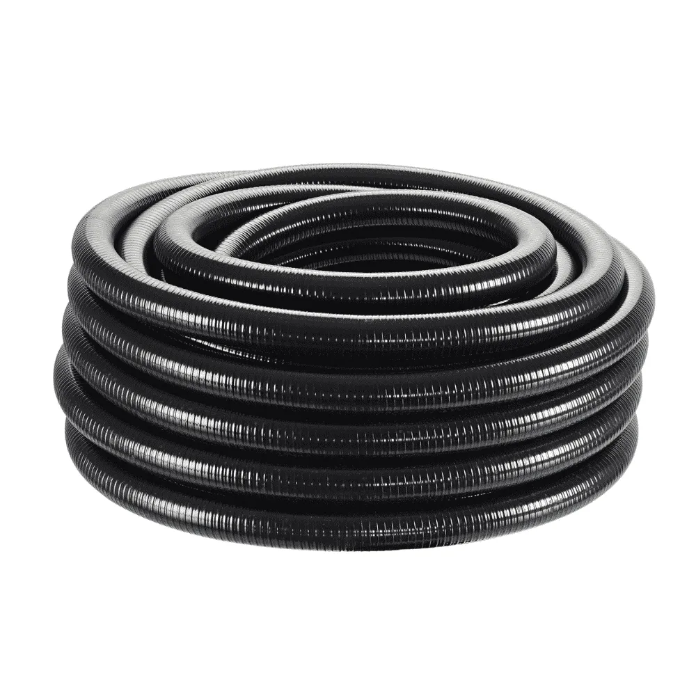 Spiralslang svart 1 1/2" 25 m dammslang