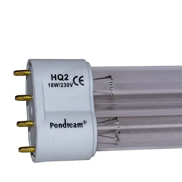 Näsets Ciklidhobby HQ2 UVC 60 W PL lysrör mot grönt vatten