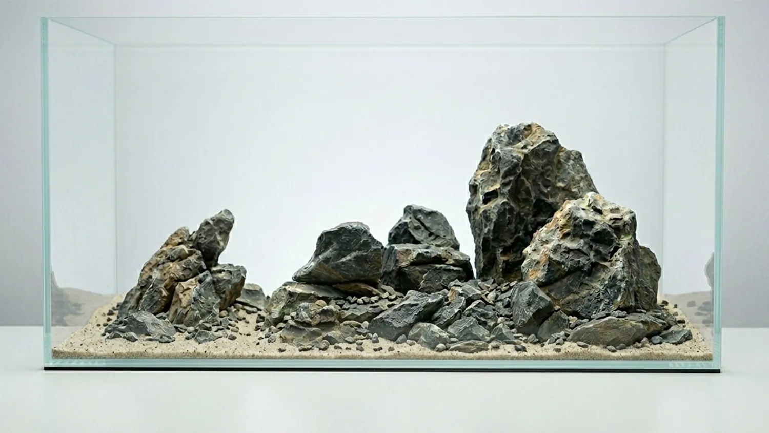 Garnelen TV Mini Landschaft akvariesten 250 g grå