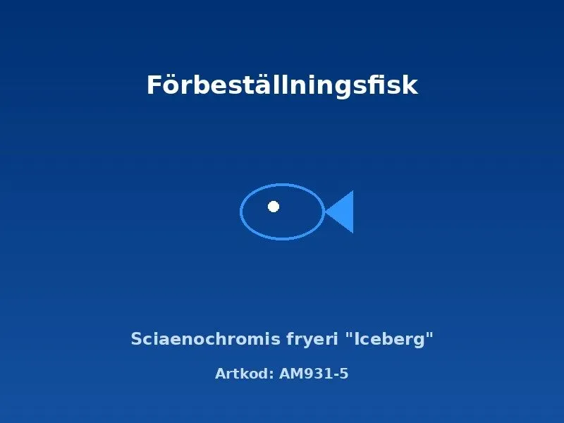 Näsets Ciklidhobby Sciaenochromis Iceberg ciklid 8–9 cm blå