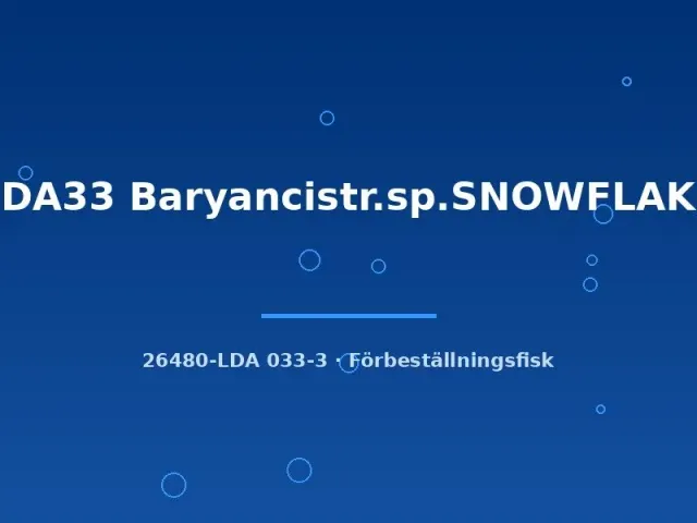 LDA33 Snowflake mal 8–10 cm algätande mal