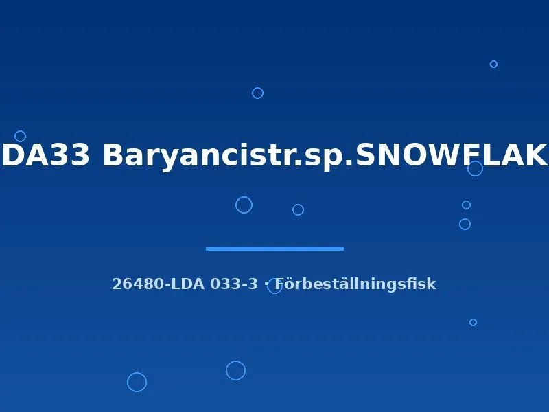 LDA33 Snowflake mal 8–10 cm algätande mal
