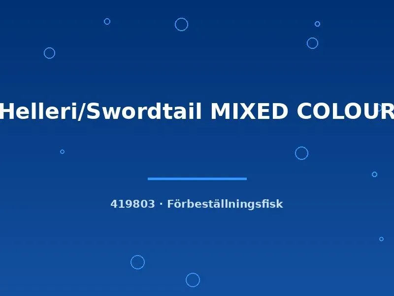 Näsets Ciklidhobby Helleri Swordtail mixed fisk lg