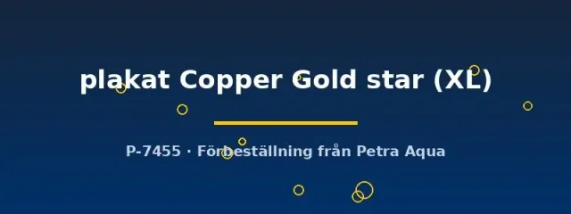 Näsets Ciklidhobby betta plakat hane Copper Gold XL