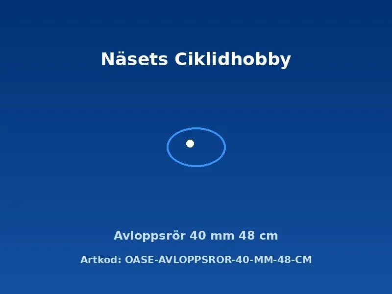 Oase Avloppsrör 40 mm 48 cm reservdel