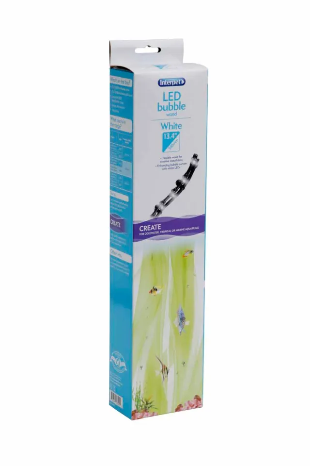 Interpet LED Bubble Wand bubbelramp 34cm vit