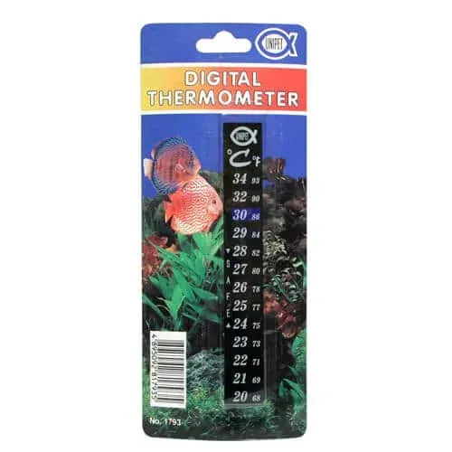 Akvarievalvet Digitaltermometer självhäftande ytterglas