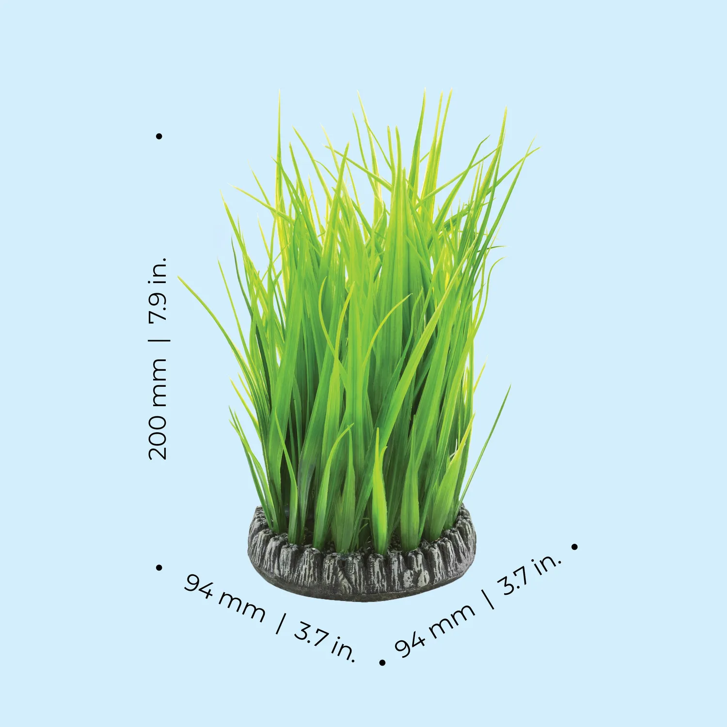 biOrb Grass Ring akvariedekoration grön medium plast
