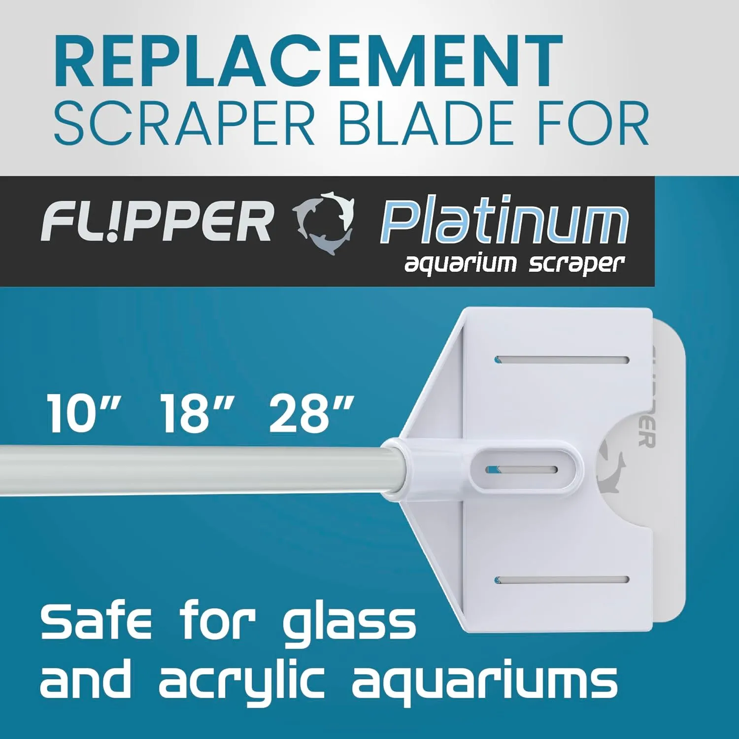 DeepSee Flipper Platinum skrapblad 10-pack reservdel
