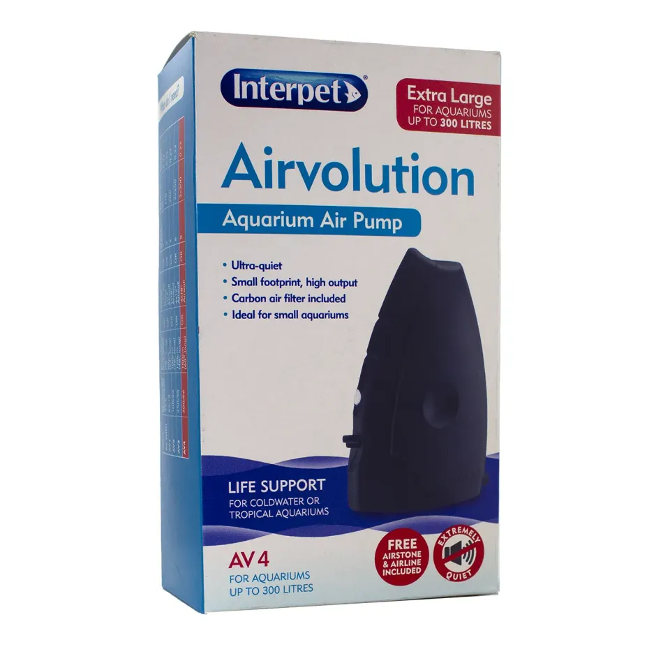 Interpet AirVolution AV4 luftpump akvarium reserv
