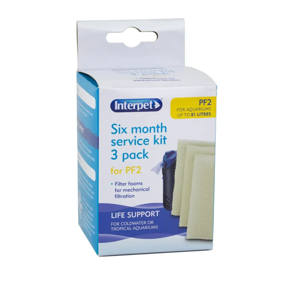 Interpet PF2 filtermatta innerfilter 4-pack vit