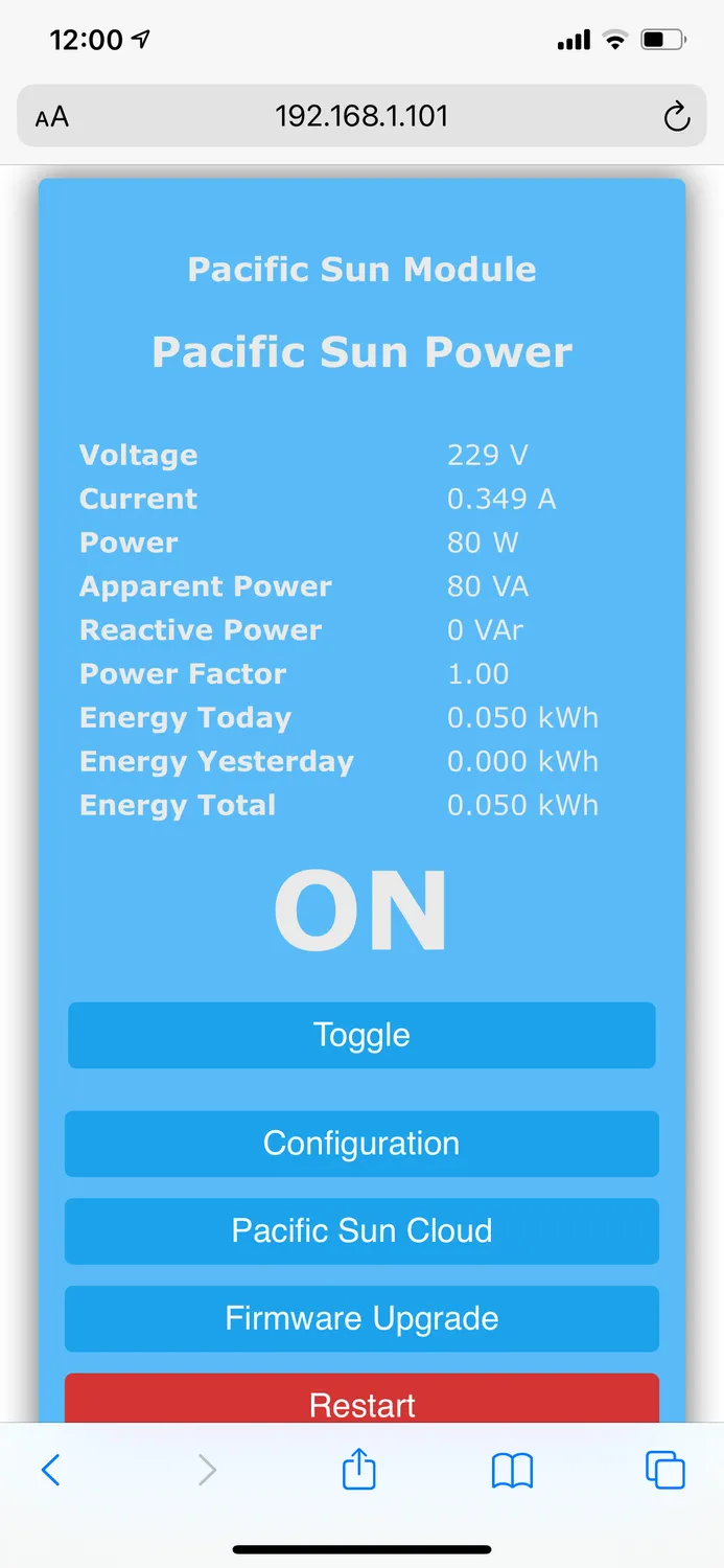 Pacific Sun PowerPlug EU smart uttag WiFi 10A