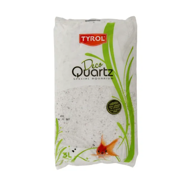 Deco Quartz Snow White akvariegrus 2-3 mm 3 liter pH-neutralt