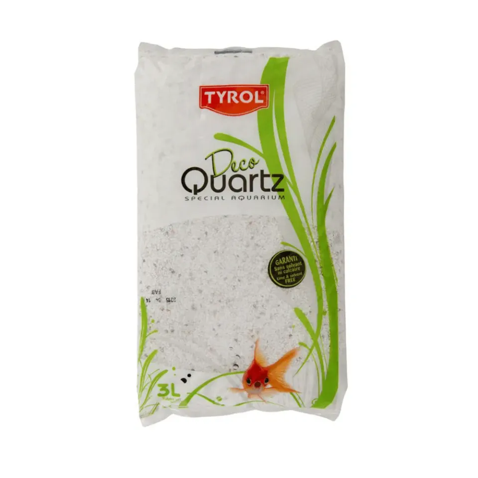 Deco Quartz Snow White akvariegrus 2-3 mm 3 liter pH-neutralt