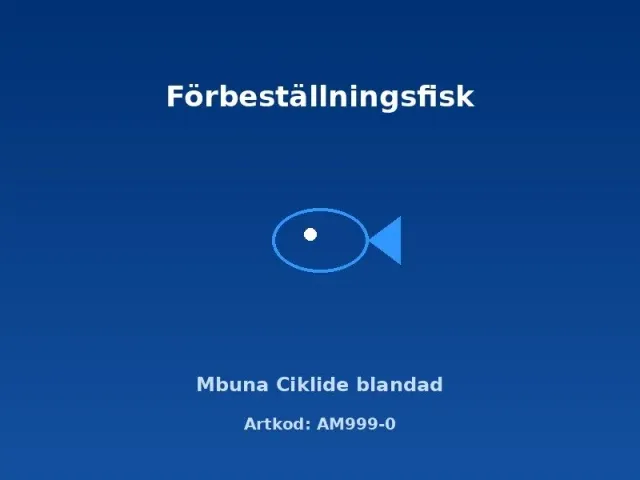 Näsets Ciklidhobby Malawi Mbuna Mix ciklid 3,5–4 cm blandad